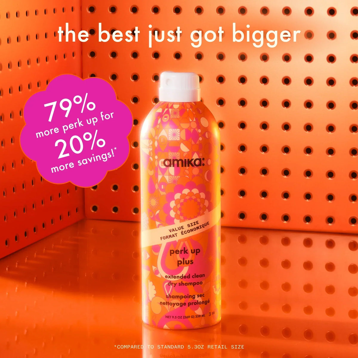 perk up plus extended clean dry shampoo (perk up plus) - 9.5 oz / 358 ml