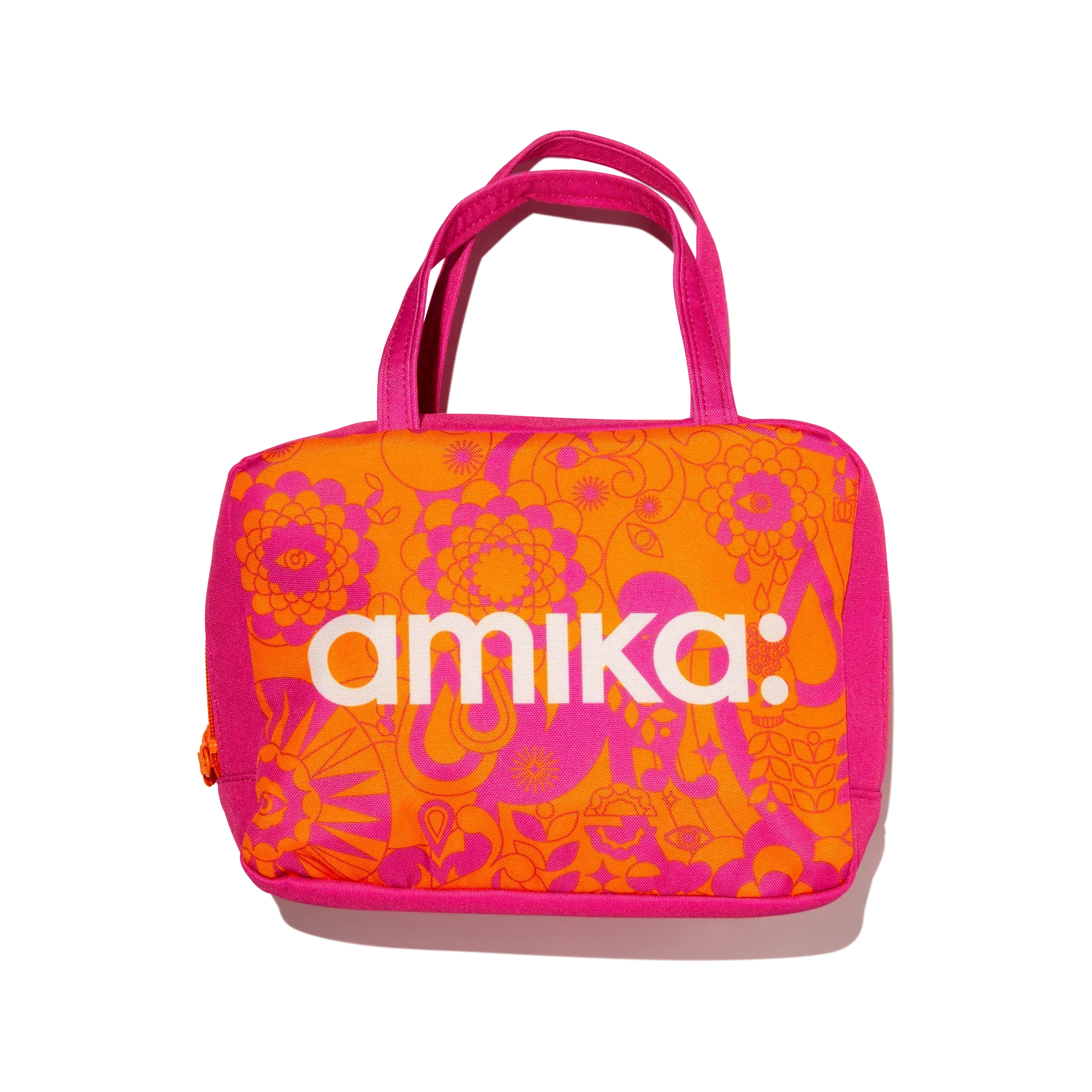 amika x TELETIES necessities set 3 pc hair ties, clip, essentials bag + perk up plus
